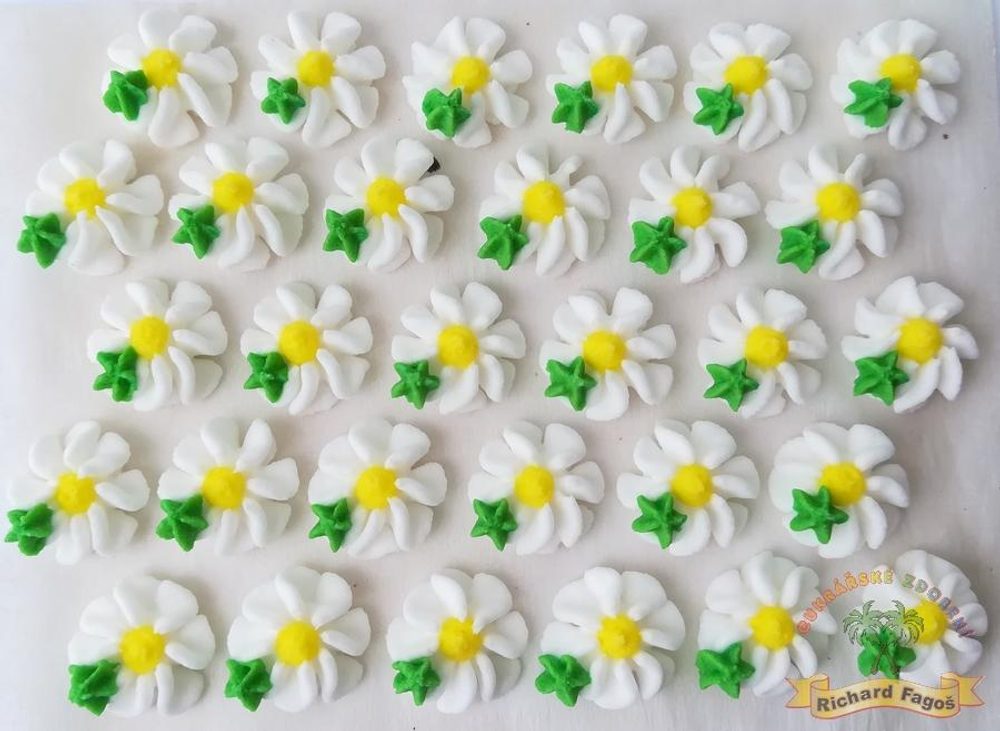 Cukor díszítő virágok tálcán – 32 db - Fagoš