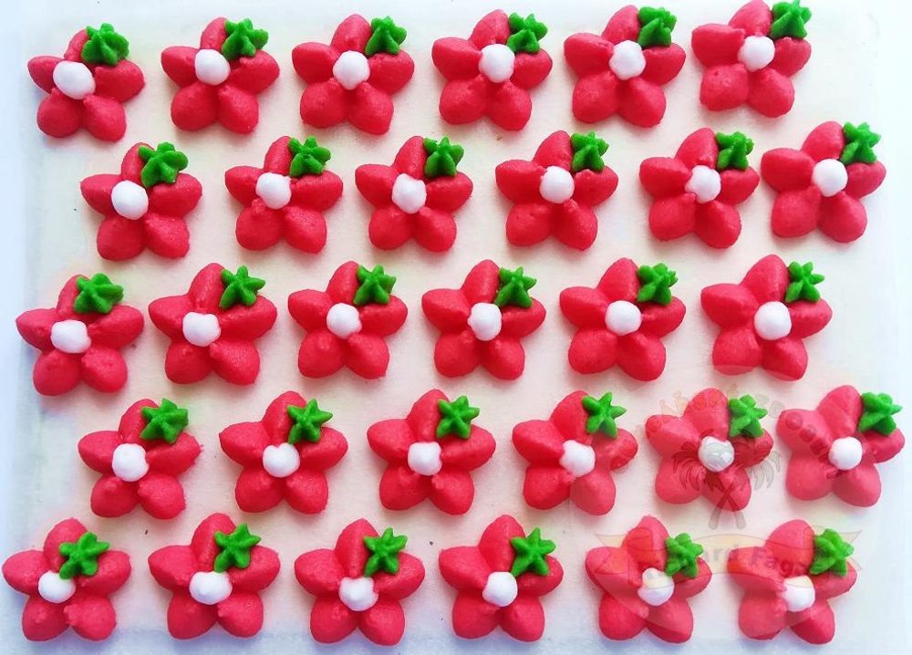 Cukorvirág díszítő dekoráció tálcán – 8-as - Fagoš