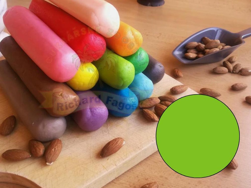 Zöld marcipán (világos) 1:3 – 100 g - Fagoš