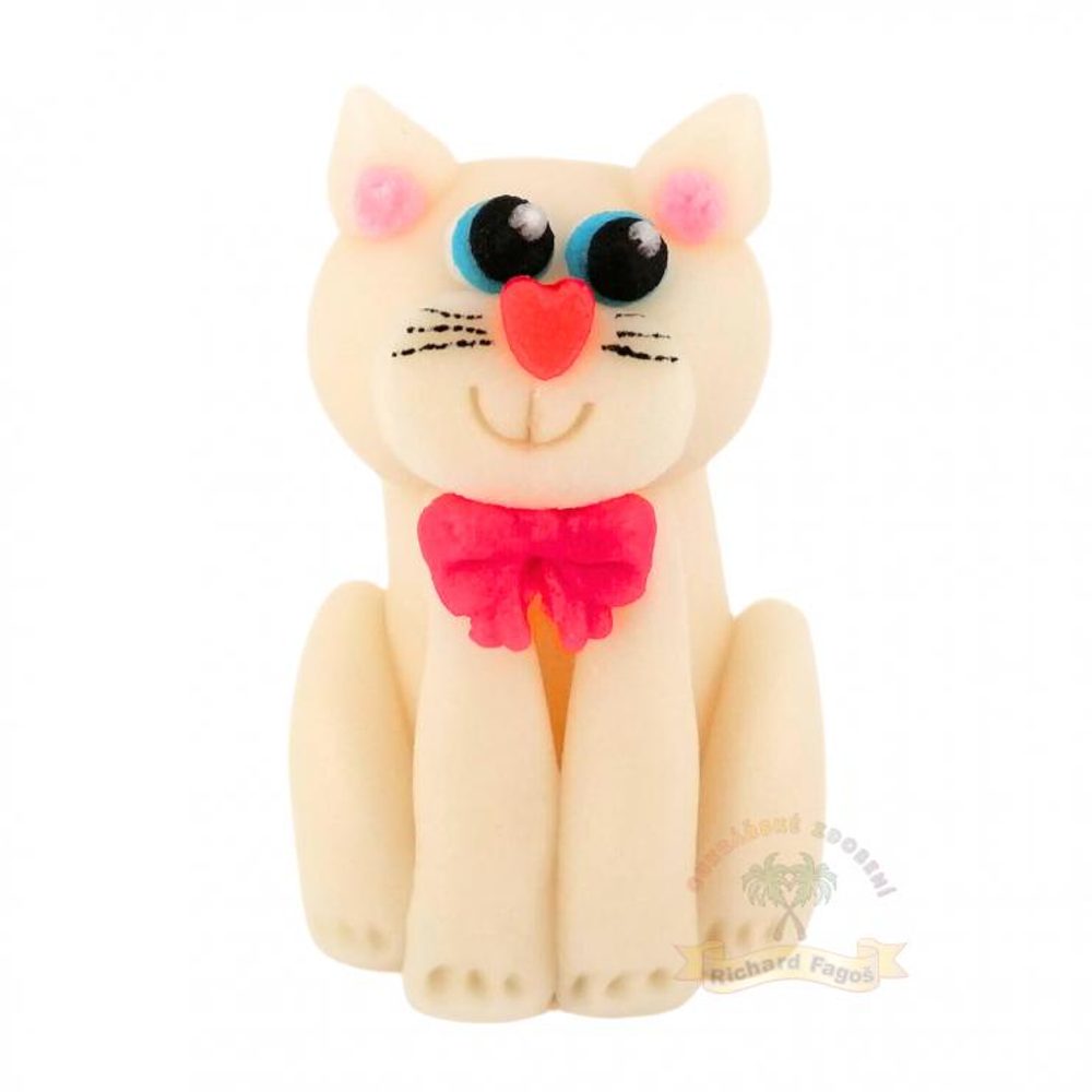 3D figura 60 g – fehér kiscica - Fagoš