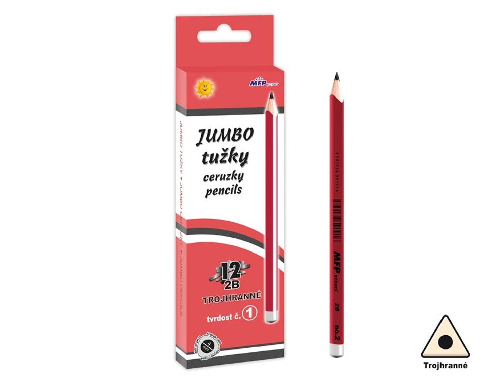M No.1 JUMBO háromszög grafitceruza 6200237 - MFP Paper