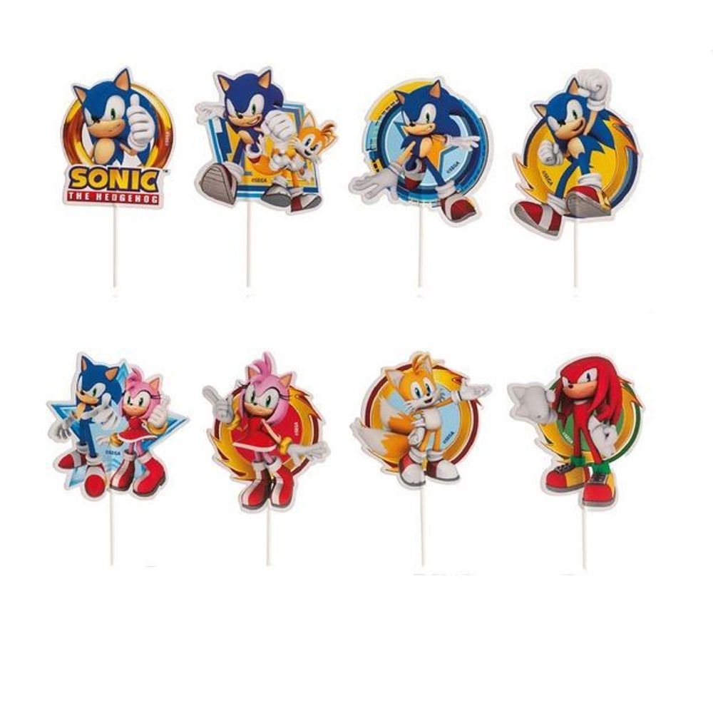 Sonic papír muffin beszúró – Dekora - Dekora