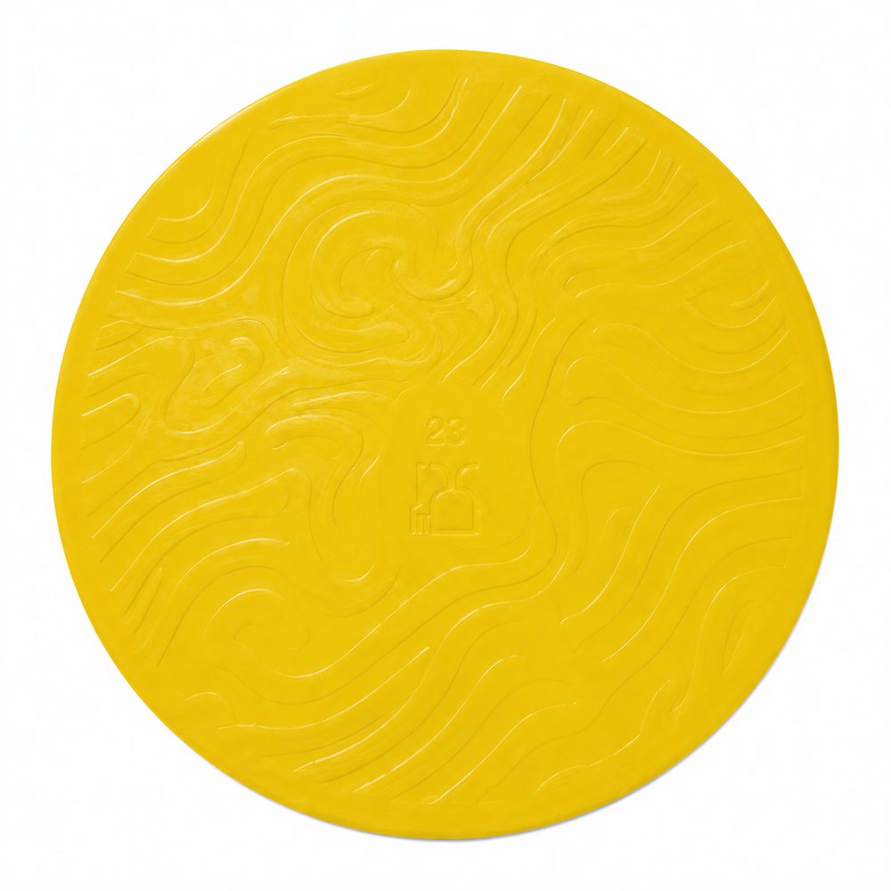 Színes tortaalátét sárga 28 cm - Ostatní