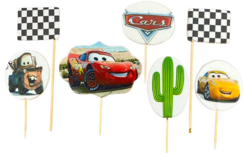 „McQueen” beszúrható tortadekor szett - K-Decor